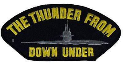 USN NAVY THE THUNDER FROM DOWN UNDER SUBMARINE PATCH BUBBLEHEAD DOLPHINS - HATNPATCH