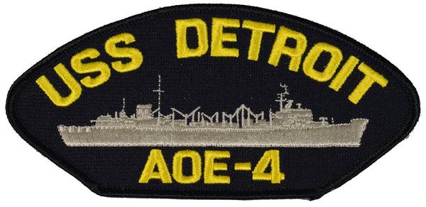 USS DETROIT AOE-4 SHIP PATCH - GREAT COLOR - Veteran Owned Business - HATNPATCH