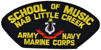 Little Creek School of Music Marine Navy Army Patch. Veteran Owned Business. - HATNPATCH