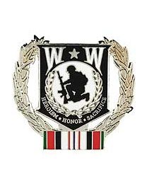 Wounded Warrior Afghanistan Pin - HATNPATCH