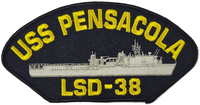 USS Pensacola LSD-38 Ship Patch - Great Color - Veteran Owned Business - HATNPATCH