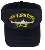 USS YORKTOWN CV-10 HAT CAP USN NAVY SHIP ESSEX CLASS AIRCRAFT CARRIER - HATNPATCH