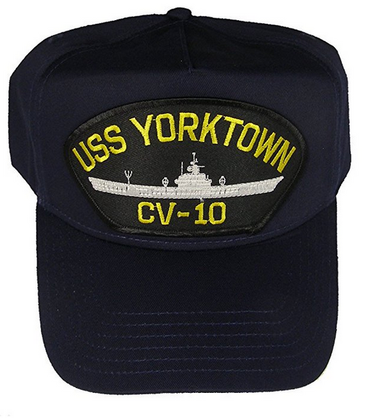 USS YORKTOWN CV-10 HAT CAP USN NAVY SHIP ESSEX CLASS AIRCRAFT CARRIER - HATNPATCH