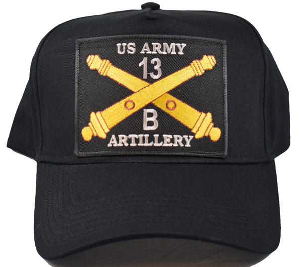 US ARMY US ARMY 13B ARTILLERY HAT - BLACK - Veteran Owned Business - HATNPATCH