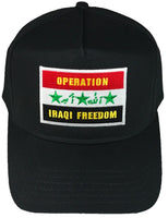 OPERATION IRAQI FREEDOM WITH IRAQ FLAG HAT - HATNPATCH