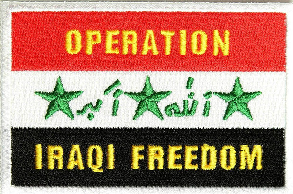 OPERATION IRAQI FREEDOM OIF IRAQ FLAG PATCH - HATNPATCH