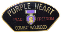 IRAQI FREEDOM PURPLE HEART COMBAT WOUNDED HAT PIN - HATNPATCH