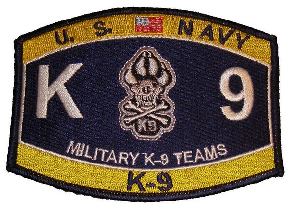 U. S. Navy Military K-9 Team MOS Patch - HATNPATCH