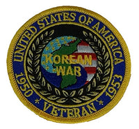 UNITED STATES OF AMERICA KOREAN WAR VETERAN 1950 - 1953 PATCH - COLOR - Veteran Owned Business - HATNPATCH