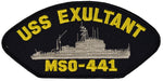 USS EXULTANT MSO-441 SHIP PATCH - GREAT COLOR - Veteran Owned Business - HATNPATCH