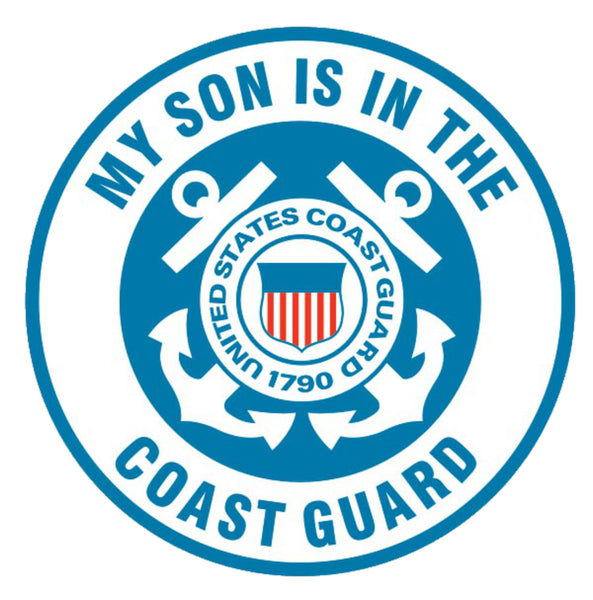 My Son Is In The Coast Guard Decal - HATNPATCH