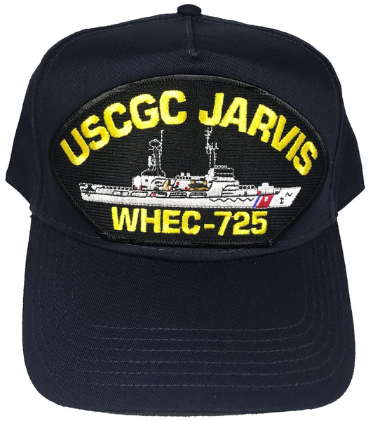 USCGC JARVIS WHEC-725 SHIP HAT - NAVY BLUE - Veteran Owned Business - HATNPATCH