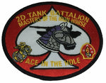 USMC MARINE CORPS 2D SECOND TANK BATTALION BN MASTERS OF THE IRON HORSE PATCH - HATNPATCH