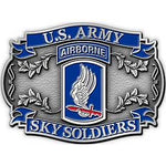 173RD AIRBORNE BRIGADE SKY SOLDIERS - Cast Belt Buckle - HATNPATCH