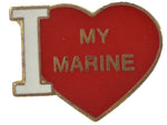 I LOVE MY MARINE HAT PIN - HATNPATCH