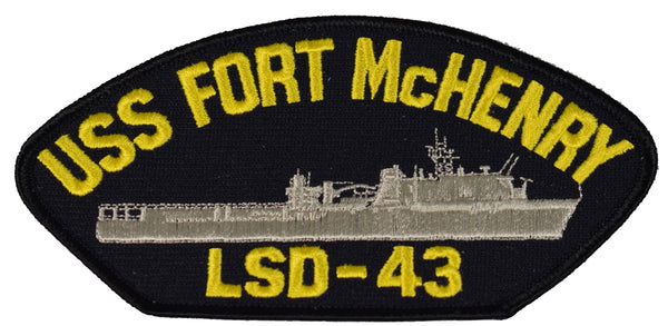 USS FORT McHENRY LSD-43 SHIP PATCH - GREAT COLOR - Veteran Owned Business - HATNPATCH