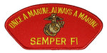 ONCE A MARINE... PATCH - HATNPATCH