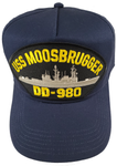 USS Moosbrugger DD-980 Ship HAT. Navy Blue. Veteran Family-Owned Business - HATNPATCH