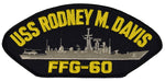 USS RODNEY M. DAVIS FFG-60 SHIP PATCH - GREAT COLOR - Veteran Owned Business - HATNPATCH