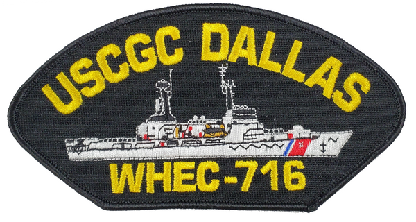 USCGC DALLAS WHEC-716 Ship Patch - Great Color - Veteran Owned Business - HATNPATCH