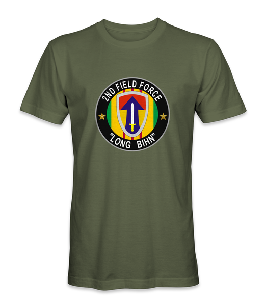Second Field Force "LONG BIHN" Vietnam Veteran T-Shirt - HATNPATCH
