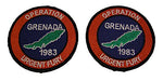 OPERATION URGENT FURY GRENADA 1983 Color 2 PATCH SET - Veteran Owned Business - HATNPATCH