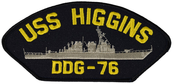 USS HIGGINS DDG-76 SHIP PATCH - GREAT COLOR - Veteran Owned Business - HATNPATCH