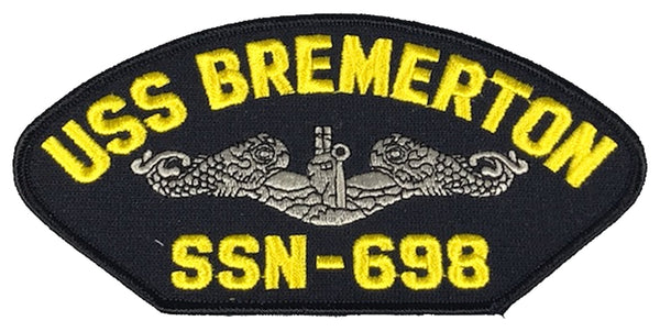 USS BREMERTON SSN-698 SHIP PATCH - GREAT COLOR - Veteran Owned Business - HATNPATCH