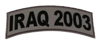 IRAQ 2003 TAB ROCKER PATCH - HATNPATCH