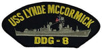 USS LYNDE MCCORMICK DDG-8 PATCH - HATNPATCH