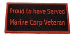 PROUD TO HAVE SERVED MARINE CORPS VETERAN PATCH USMC SEMPER FIDELIS DEVIL DOG - HATNPATCH