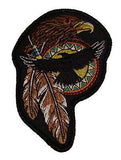 Native American Eagles w/ Feathers Patch - Small - HATNPATCH