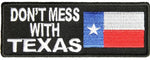 DON'T MESS WITH TEXAS WITH FLAG PATCH - HATNPATCH