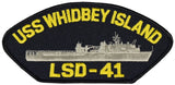 USS WHIDBEY ISLAND LSD-41 SHIP PATCH - GREAT COLOR - Veteran Owned Business - HATNPATCH