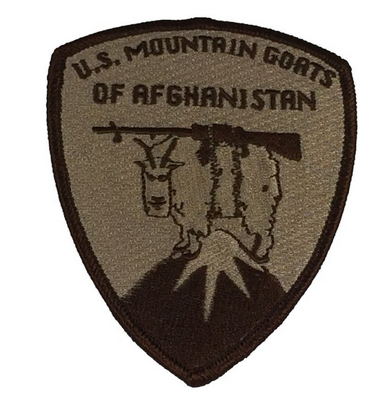 U.S. MOUNTAIN GOATS OF AFGHANISTAN PATCH - Desert/Tan - HATNPATCH