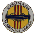 CIB COMBAT VETERAN LAOS CAMBODIA VIETNAM HAT PIN - HATNPATCH