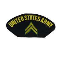 US ARMY CORPORAL RANK PATCH - Color - Veteran Owned Business - HATNPATCH