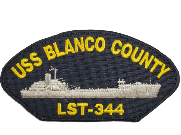 USS Blanco County LST-344 Ship Patch - Great Color - Veteran Owned Business - HATNPATCH