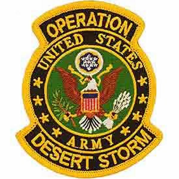 UNITED STATES ARMY OPERATION DESERT STORM PATCH - Bright Colors - Veteran Owned Business. - HATNPATCH