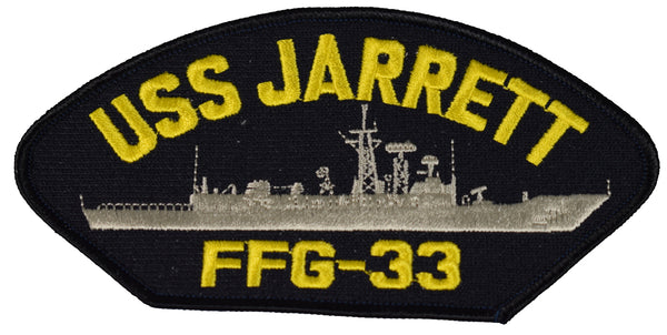 USS JARRETT FFG-33 SHIP PATCH - GREAT COLOR - Veteran Owned Business - HATNPATCH