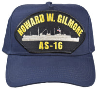 USS HOWARD W. GILMORE AS-16 SHIP HAT - NAVY BLUE - HATNPATCH