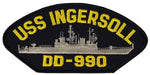 USS INGERSOLL DD-990 SHIP PATCH - GREAT COLOR - Veteran Owned Business - HATNPATCH