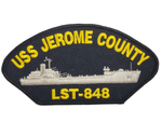 USS Jerome County LST-848 Ship Patch - Great Color - Veteran Owned Business - HATNPATCH