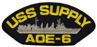 USS SUPPLY AOE-6 SHIP PATCH - GREAT COLOR - Veteran Owned Business - HATNPATCH