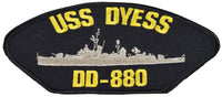 USS DYESS DD-880 SHIP PATCH - HATNPATCH