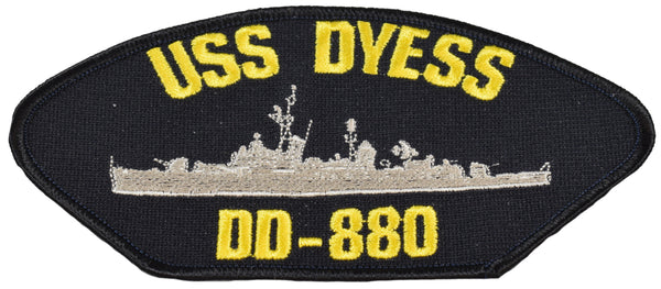 USS DYESS DD-880 SHIP PATCH - HATNPATCH