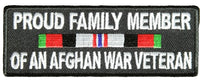 PROUD FAMILY MEMBER OF AN AFGHAN WAR VETERAN WITH RIBBON Patch - HATNPATCH
