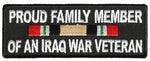PROUD FAMILY MEMBER OF AN IRAQ WAR VETERAN WITH RIBBON Patch - HATNPATCH