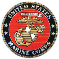 U.S. Marine Corps 12" Prism Sticker - HATNPATCH