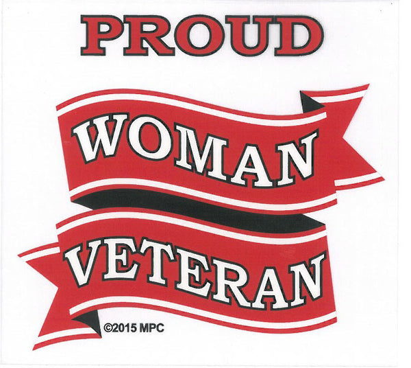Proud Woman Veteran Decal - HATNPATCH